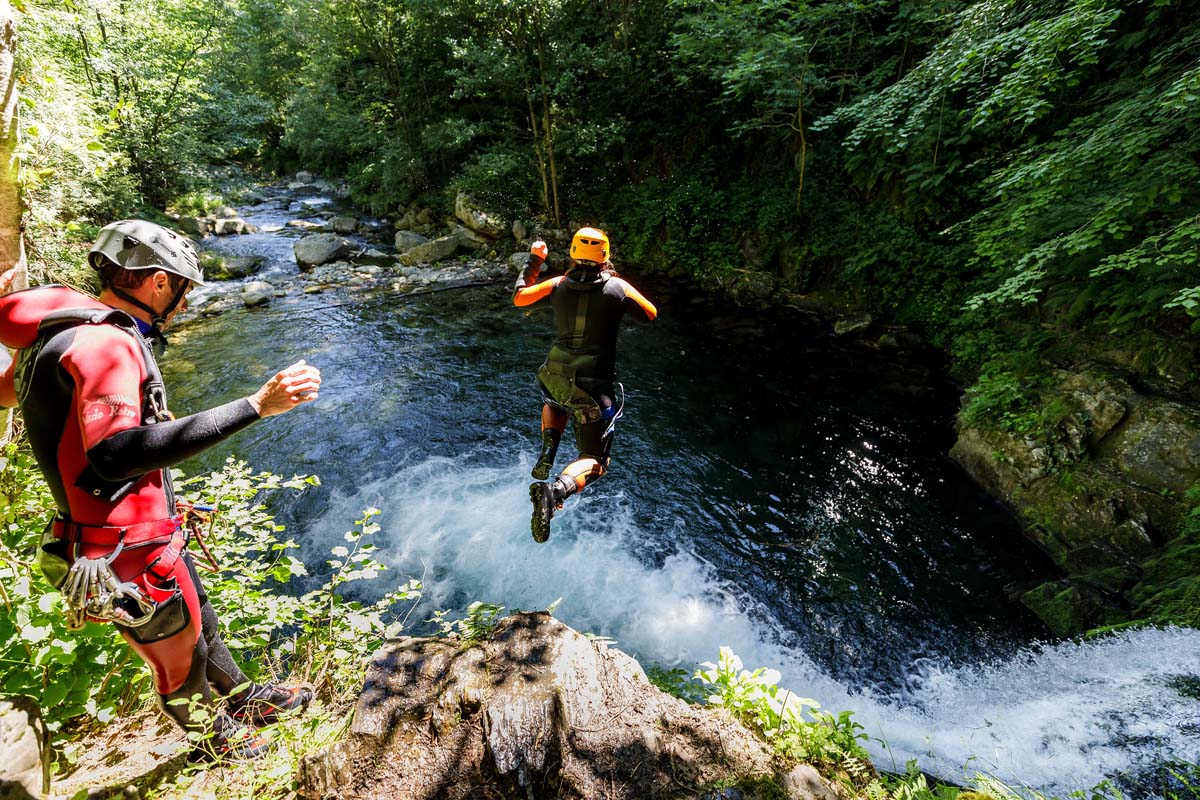 canyoning sensation in Ariege