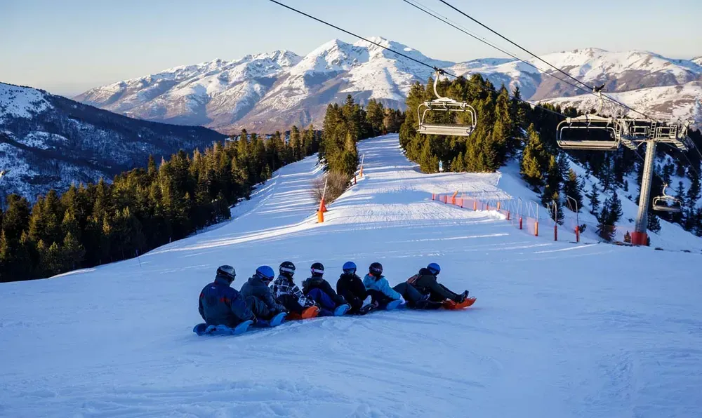 camping avec accès aux pistes en hivers
