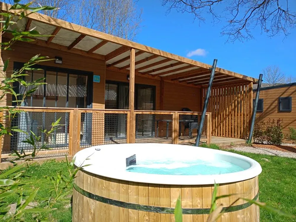 the comfort of a private spa for a family holiday